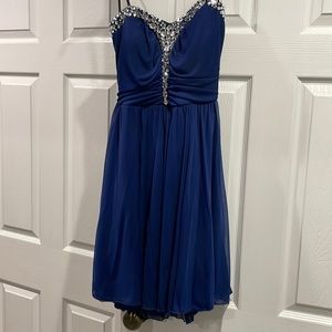 Blue prom dress